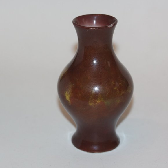 Antique Vintage Small German Porcelain Portrait Vase 4 1/2" tall - Picture 4 of 4